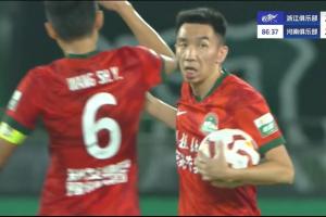 河南2-2扳平浙江！刘鑫瑜第87分钟头球接力破门，卡多索助攻