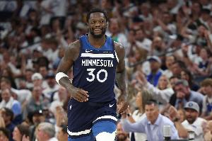 兰德尔一人三分6中5！森林狼半场三分出手28次 雷霆仅有8次