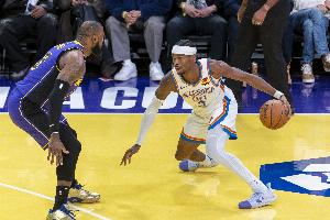 NBA最佳阵容成员本赛季正负值：亚历山大第一 詹姆斯-54倒数第一