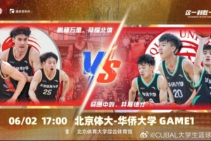 CUBAL赛程预告：女篮16进12 北体大男篮vs华侨 清华vs湖南工大