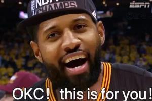 OKC！This is for You！其实乔治才是雷霆夺冠的最大功臣🤣
